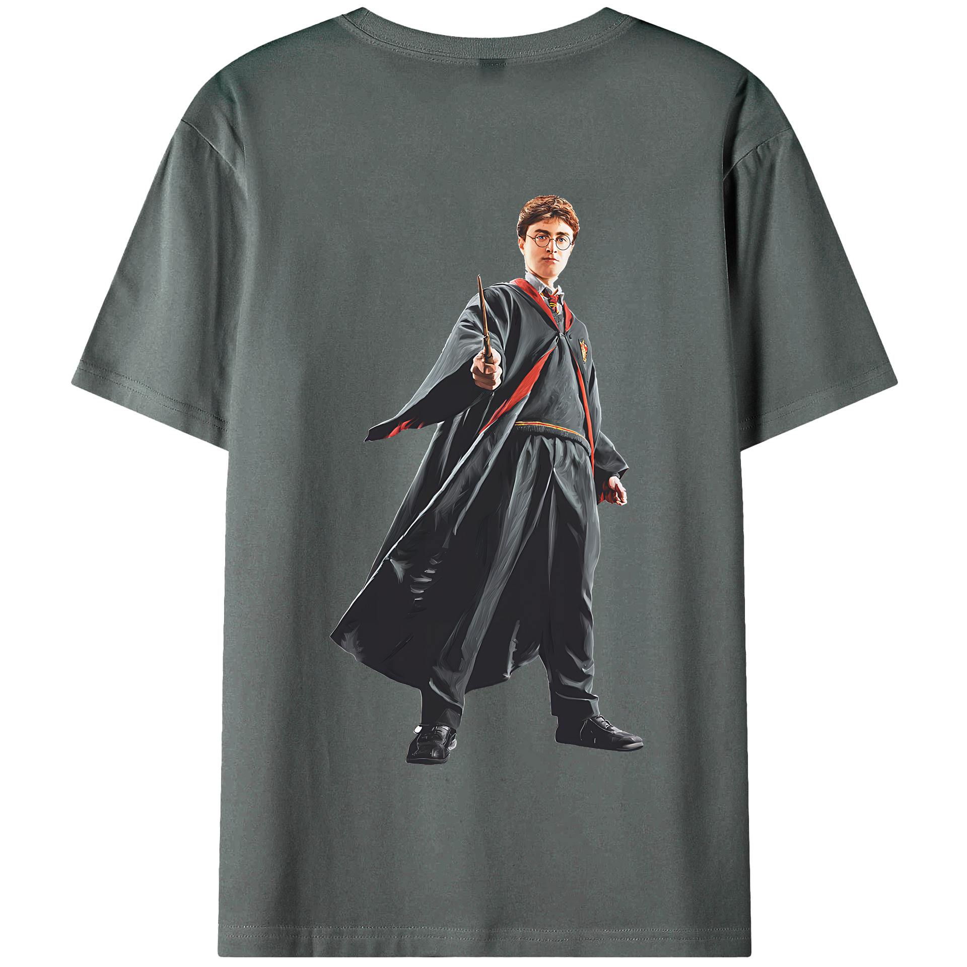 （画像用） Harry Potter ハリー・ポッターシリーズ 綿100％半袖Tシャツ（背面プリント）